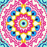 Boho Spirit Artistic with Lattice Scroll Accents (Pink) - ODIKA