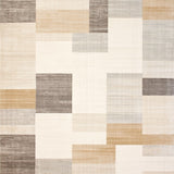 Horizon Area Muted Geometric Beige Cream Blocks(Beige)