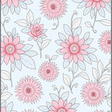 Luxurious Blooming Floral Fantasy Wonderland Swirl Dream Tapestry (Pink) - ODIKA