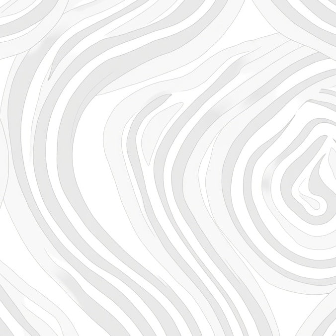 Curved Wave Textural Floor Covering Luxury Style (White) - ODIKA