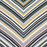 Abstract Tape Patterned Featuring Interwoven Chevron Stripes Design(Black)