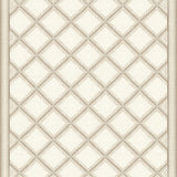 Artisan Geo Lattice Area with Neutral Tones and Interlocking Diamond Motifs(Beige)