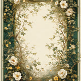 Sophisticated Nature Inspired Geometric Style(White)