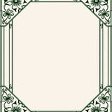 Elegant Heirloom Transitional Floral Damask Symmetrical (Green)