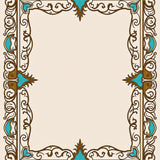 Timeless Rococo Damask Design Featuring Ornate Vinework(Brown)