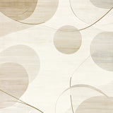 Desert Echoes Abstract Area with Layered Tonal Swirl Design(Beige)