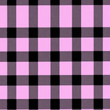 Bold Buffalo Check Motif Composed of Large Contrasting Blocks(Pink)