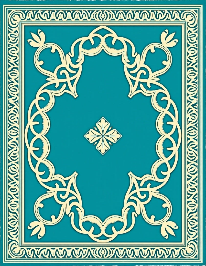 Sophisticated Swirl Framework With Defined Boundary (Ivory) - ODIKA