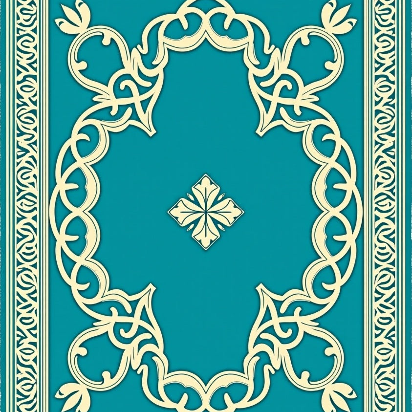 Sophisticated Swirl Framework With Defined Boundary (Ivory) - ODIKA