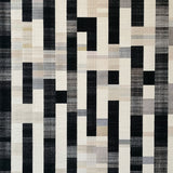 Barcode Bliss Linear Stripe Design Woven Accent(Beige)