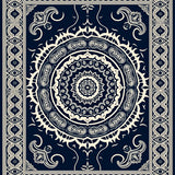 Abstract Boho Medallion (Navy)