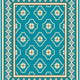 Tile Motif Weatherproof Non Fade (Blue) - ODIKA