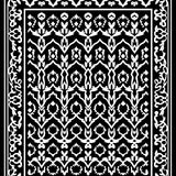 Abstract Spooky Ghost Faces in Interlocking Gothic Frames(Black) - ODIKA