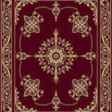 Floral Interlacing Botanical Jewel(Red)