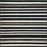 Chic Black and White Geometric Handcrafted Design for Modern Decor(Black)