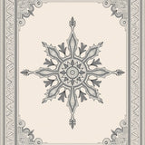 Vintage Medallion Tapestry Junction(Beige)