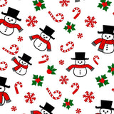 Jolly Snowman Frosty Winter Wonderland Holiday Festive(White)
