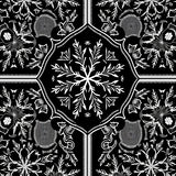 Frosty Wonderland Decorative Snowflake Winter Holiday(Black)