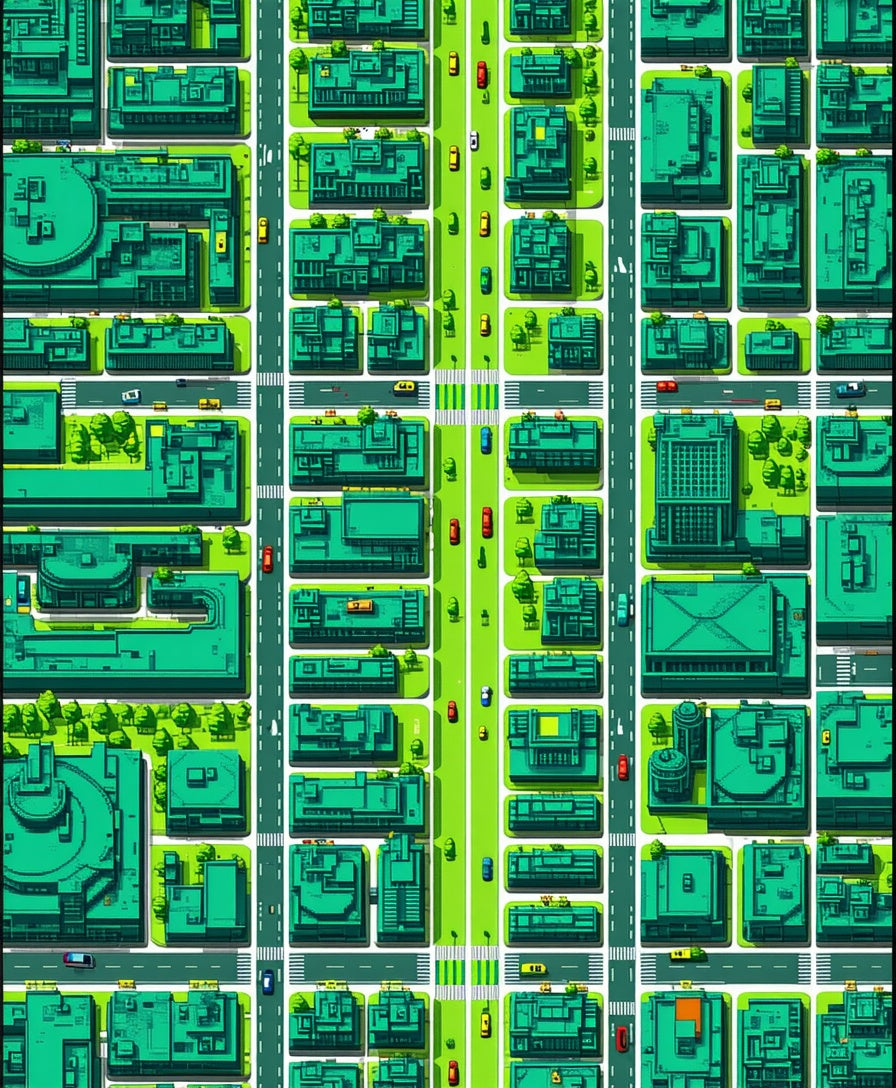 Colorful Car Track Nursery with Friction Vehicles(Green) - ODIKA