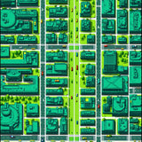 Colorful Car Track Nursery with Friction Vehicles(Green) - ODIKA