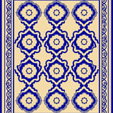 Inspired Quatrefoil Lattice with Ornate Details(Beige)