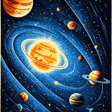 Solar System Planets Playmat(Blue)