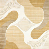 Coastal Dune Kitchen Runner Non Slip Hallway Area(Beige)