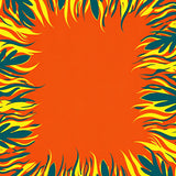 Abstract Forest Canopy with Branch Design Area(Orange)