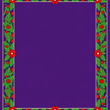 Holly Berry Wreath Christmas Decorative with Pine Needle Design(Purple)