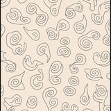 Modern Interlocking Dots and Swirl Composition with Subtle Contrast (Beige) - ODIKA