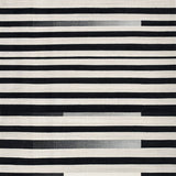 Stylish Black And White Stripe Absorbent Doorway(Black)