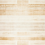 Boho Chic Beige with Abstract Tribal Lines and Subtle Chevron Details(Beige)