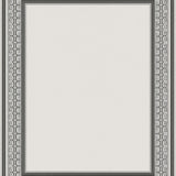 Quatrefoil Trellis Network with Interlocking Frame(Gray)