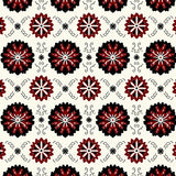 Festive Nordic Snowflake Medallion Tapestry Design(Red)