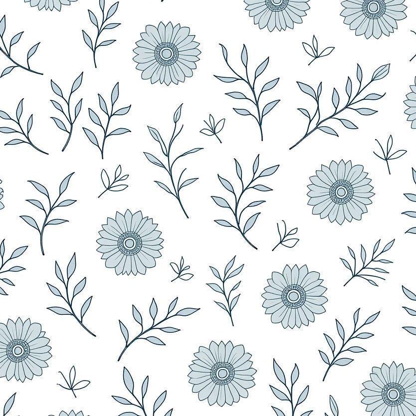 Enchanting Botanical Garden Decorative Embellishment (Blue) - ODIKA