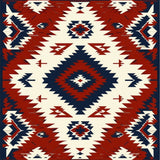 Geometric Southwestern Accent(Red)