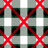 Buffalo Check Tartan Stripe Crosshatch Floor Covering(Red)