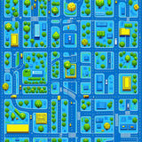 Engaging Geometric City Map(Blue)