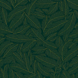 Elegant Mystical Jungle Foliage Labyrinth Noble Palatial(Green)