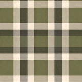 Midcentury Mod Plaid Interlock Featuring Minimalist Check Motifs(Olive)