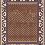 Artisan Lattice Blossom Interlocking(Brown)