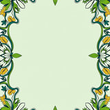 Nature Inspired Blooming Fauna Artistic Decorative (Green)