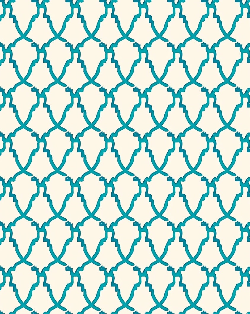 Transitional Lattice Modern Contemporary Interlocking (Blue) - ODIKA