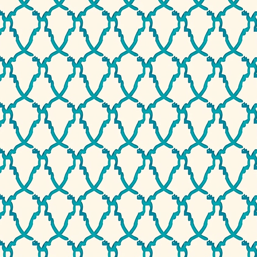 Transitional Lattice Modern Contemporary Interlocking (Blue) - ODIKA