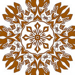 Sunburst Design with Symmetrical Petal (Brown) - ODIKA