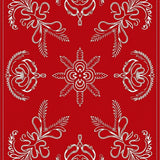 Festive Swirl Medallion Holiday(Red)