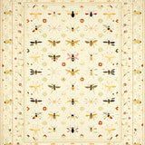 Beige Bug and Floral Print Area for Dining Room(Beige)