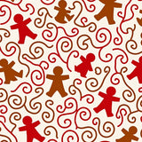 Festive Cane Swirl and Gingerbread Duo(Red)