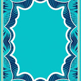 Tropical Artisanal Bordered(Turquoise)