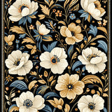 Sophisticated Monochrome Floral(Black)